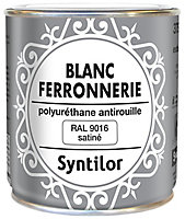 Peinture extérieure fer antirouille blanc satiné Syntilor 375ml