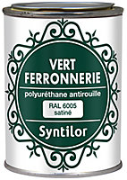 Peinture extérieure fer antirouille vert satiné Syntilor 250ml