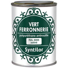Peinture extérieure fer antirouille vert satiné Syntilor 250ml