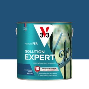 Peinture extérieure fer Solution expert bleu bretagne brillant V33 2L