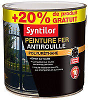 Peinture extérieure fer Syntilor Ultra Protect noir mat satiné Syntilor 1,5L + 20% gratuit