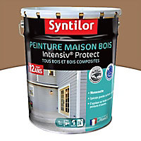 Peinture extérieure maison bois Intensiv Protect Syntilor marron 8L