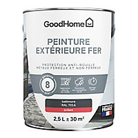 Peinture extérieure métal GoodHome Baltimore gris RAL 7016 brillant 2.5L