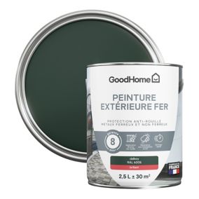 Peinture extérieure métal GoodHome Dalkey vert RAL 6005 brillant 2.5L
