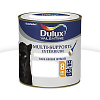 Peinture extérieure multi supports e garantie 8 ans Dulux Valentine satin blanc 0,5L