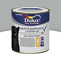 Peinture extérieure multi supports e garantie 8 ans Dulux Valentine satin gris franc 0,5L