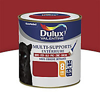 Peinture extérieure multi supports e garantie 8 ans Dulux Valentine satin rouge piment 0,5L