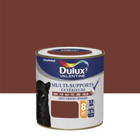 Peinture extérieure multi supports e garantie 8 ans Dulux Valentine satin ton bois 0,5L