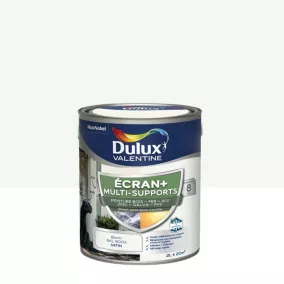 Peinture extérieure multi-supports Ecran+ Dulux Valentine satin blanc 2L