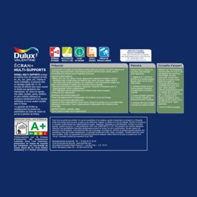 Peinture extérieure multi-supports Ecran+ Dulux Valentine satin vert 2L