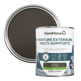 Peinture extérieure multi-supports GoodHome Cuenca marron RAL 8028 0,75L