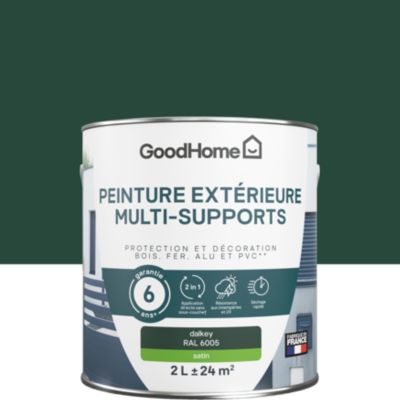 Peinture extérieure bois GoodHome Dalkey vert satin 0.75L main image 0