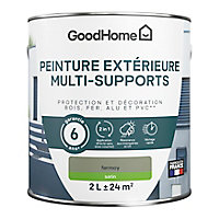 Peinture extérieure multi-supports GoodHome Fermoy vert 2L