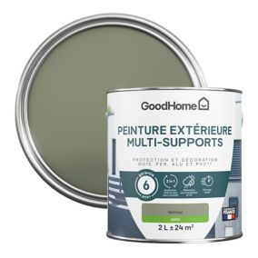 Peinture extérieure multi-supports GoodHome Fermoy vert 2L
