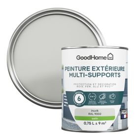 Peinture extérieure multi-supports GoodHome Inuvik gris RAL 9002 0,75L