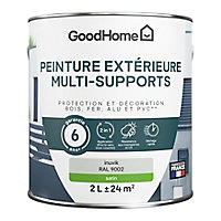 Peinture extérieure multi-supports GoodHome Inuvik gris RAL 9002 2L