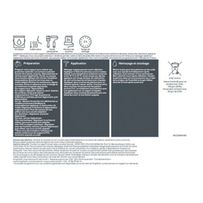 Peinture extérieure multi-supports GoodHome Melvil gris RAL 7035 0,75L