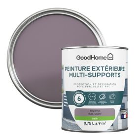 Peinture extérieure multi-supports GoodHome Toyama violet RAL 4009 0,75L