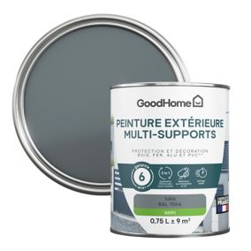 Peinture extérieure multi-supports GoodHome Tulsa gris RAL 7046 0,75L