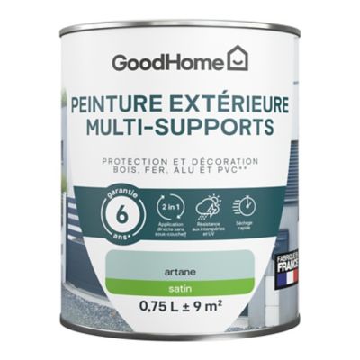 Peinture extérieure multi-supports GoodHome vert artane satin 0,75L