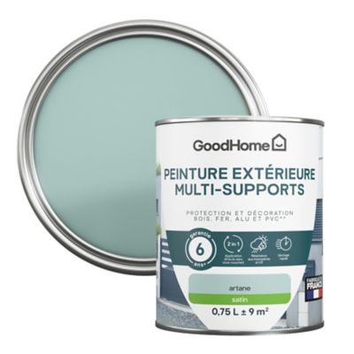 Peinture extérieure multi-supports GoodHome vert artane satin 0,75L