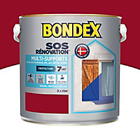 Peinture extérieure multi-supports SOS rénovation Bondex 2L rouge basque