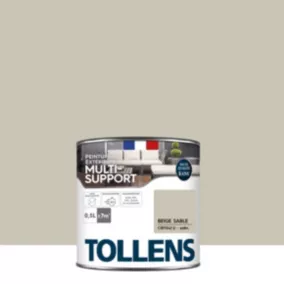 Peinture extérieure multi-supports Tollens satin beige sable 500ml