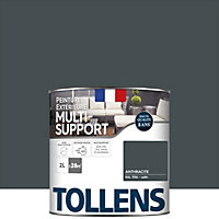 Peinture extérieure multi-supports Tollens satin gris anthracite 2L