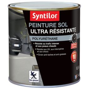 Peinture extérieure pour sol ultra résistante acier satin Syntilor 500ml