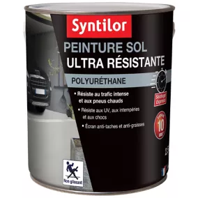 Peinture extérieure pour sol ultra résistante brun chaud satin Syntilor 2,5L