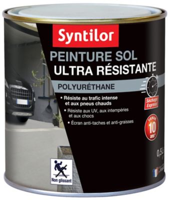 Peinture extérieure pour sol ultra résistante pierre blanche satin Syntilor 500ml