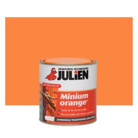 Peinture extérieure protection antirouille Minium Julien mat orange mat 250ml