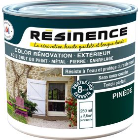 Peinture extérieure rénovation multi-supports Résinence pinède satin Résinence 0,25L