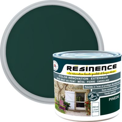 Peinture extérieure rénovation multi-supports Résinence pinède satin Résinence 0,25L
