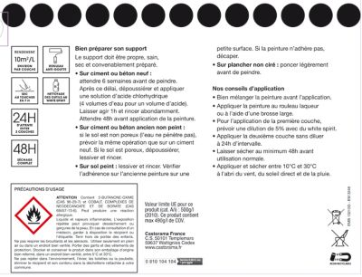 Peinture extérieure sol rouge tomette satin 2,5L