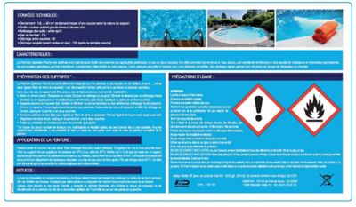 Peinture extérieure spéciale piscine bleu ciel 10L