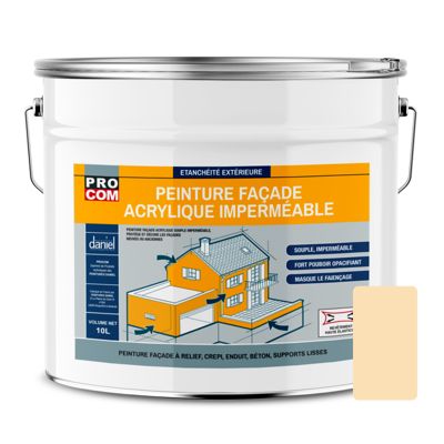 Peinture façade acrylique, protection,  imperméabilisation des façades-10000-Pierre (RAL 085 90 20)-PRO COM