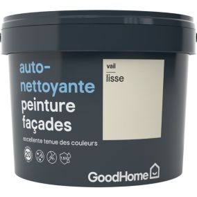 Peinture façade autonettoyante Premium GoodHome crème Vail 10L