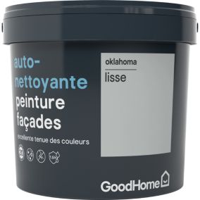 Peinture façade autonettoyante Premium GoodHome gris Oklahoma 5L