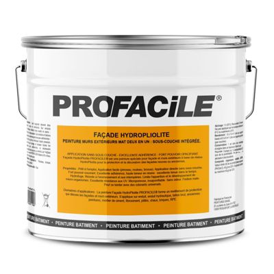 Peinture façade mat HydroPliolite PROFACILE, impression, finition, durable jusqu'a 10 ans-10-Sable (RAL 9001)