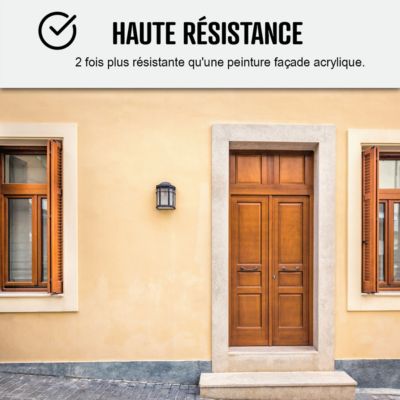 Peinture Façade Siloxane - Arcafaçade Siloxane Jaune Paille - RAL 085 90 30 - 10 L (+ ou - 60 m² en 1 couche) - ARCANE INDUSTRIES