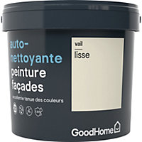 Peinture façade autonettoyante Premium GoodHome crème Vail 5L