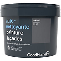 Peinture façade autonettoyante Premium GoodHome gris Oakland 10L