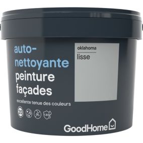 Peinture façade autonettoyante Premium GoodHome gris Oklahoma 10L