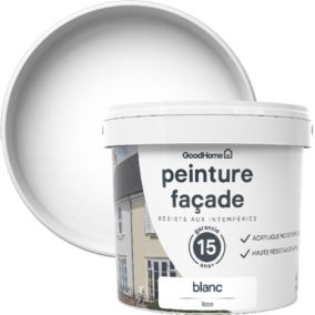 Peinture façade GoodHome Classique blanc éclatant lisse 5L