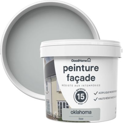 Peinture façade GoodHome Classique gris oklahoma lisse 5L