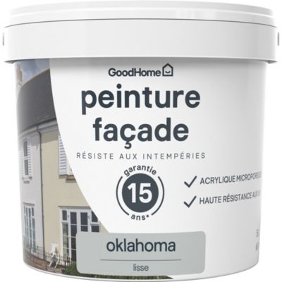 Peinture façade GoodHome Classique gris oklahoma lisse 5L