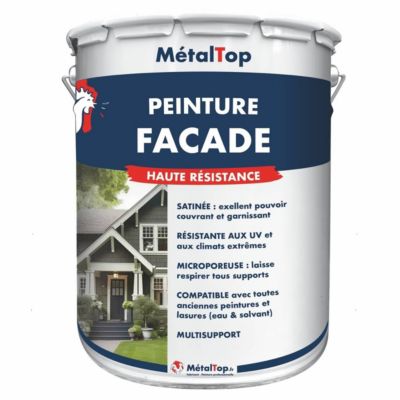 Peinture Facade - Gris ardoise - RAL 7015 - 1 L - Métaltop