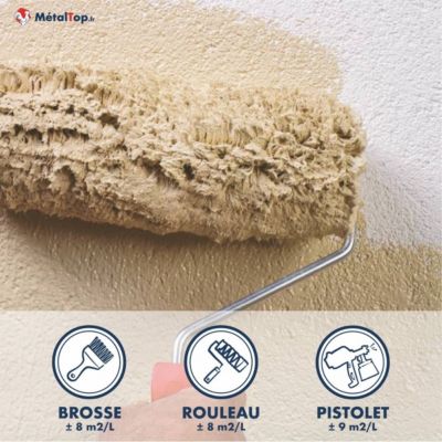 Peinture Facade - Gris ardoise - RAL 7015 - 1 L - Métaltop