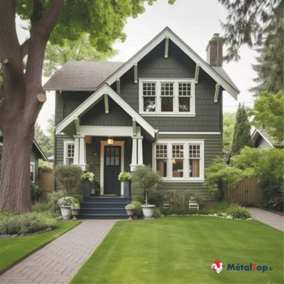 Peinture Facade - Gris ardoise - RAL 7015 - 1 L - Métaltop